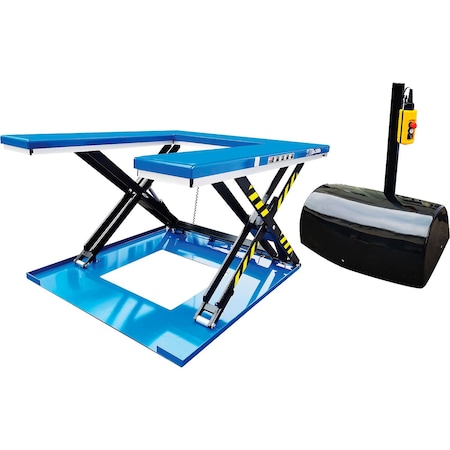 Global Industrial U-Shape Power Scissor Lift Table, 59in x 50in, 2200 Lb. Capacity 293232